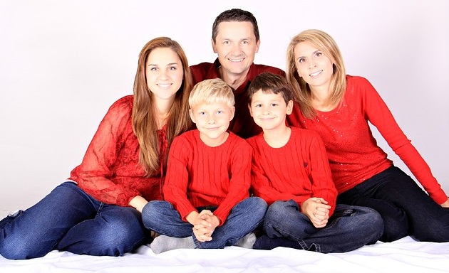 Holiday photo for family